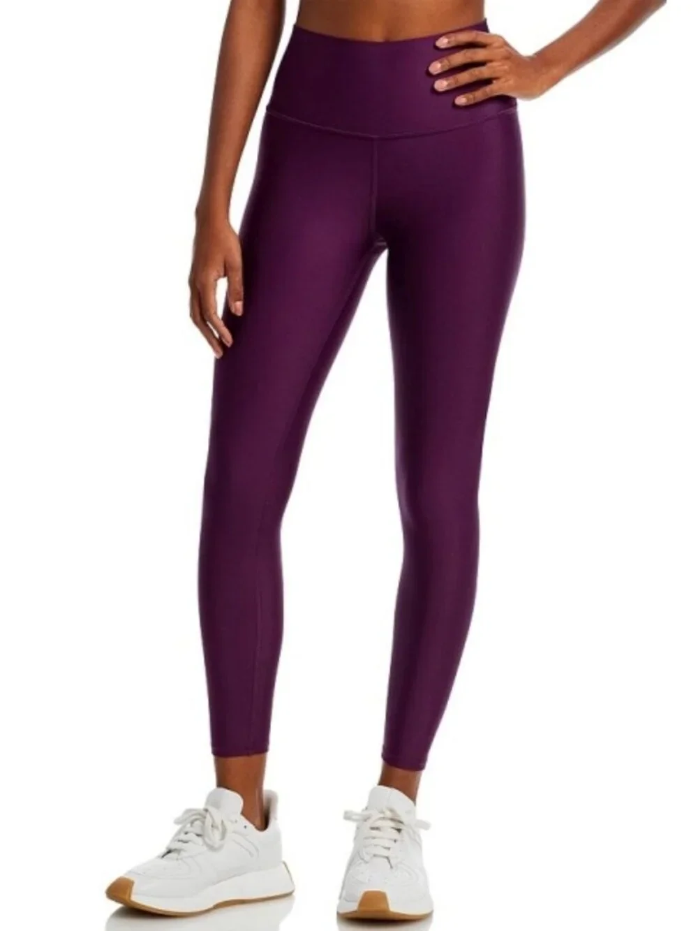 Alo 7/8 High-Waist Airlift Leggings Dark Plum Purple Hi-Rise Waisted Skinny Pant